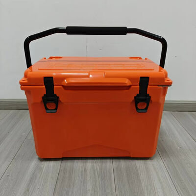 ตู้แช่เย็นสำหรับโรงงานอุตสาหกรรม ราคาโรงงาน ตู้แช่เย็นสำหรับแคมป์ปิ้งแบบทันสมัย ขนาด 12QT/18QT/25QT พร้อมหูจับ สำหรับกล่องแช่เย็นแบบ Rotomolded กลางแจ้ง