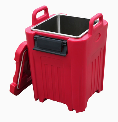 50L ร้านอาหารส่งอาหารกล่องกันหนาว ถังความร้อน Stackable สําหรับหลายคําสั่ง ร้านอาหารส่ง logistics
