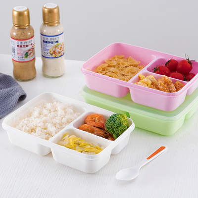 เป็นมิตรกับสิ่งแวดล้อม BPA ฟรี PP กล่องอาหารกลางวันพลาสติก Bento สำหรับเด็ก