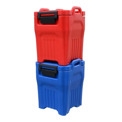 ภาชนะใส่ซุปหุ้มฉนวน 40L วางซ้อนกันได้พร้อมถัง SS ภายในขนส่ง
