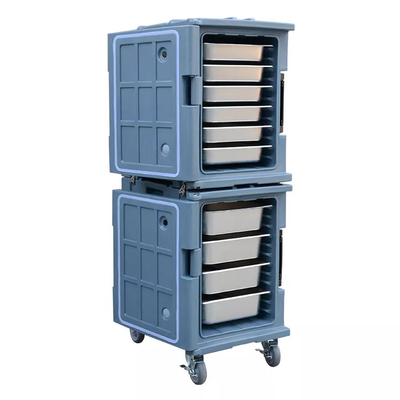 รถเข็นอาหารหุ้มฉนวนเชิงพาณิชย์ Catering Thermo Box Transport Carts