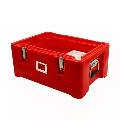 สแตนเลส GN ฉนวนถาดอาหารใส่อาหาร Rotomold พลาสติก PE กล่องความร้อน 30L