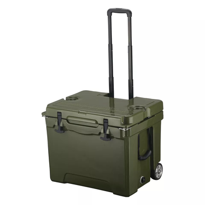 พลาสติกแข็งกันน้ำผลิตภัณฑ์ Rotomoulded Cooler Box Towable Fish Bin 40L