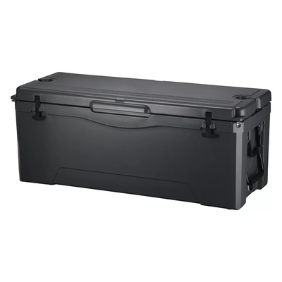180L ผลิตภัณฑ์ Rotomoulded ล้อคูลเลอร์กล่องสำหรับเก็บน้ำแข็งตู้เย็นภาชนะบรรจุอาหาร