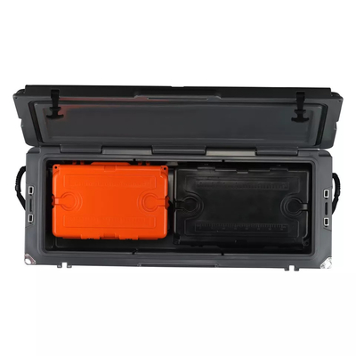 180L ผลิตภัณฑ์ Rotomoulded ล้อคูลเลอร์กล่องสำหรับเก็บน้ำแข็งตู้เย็นภาชนะบรรจุอาหาร