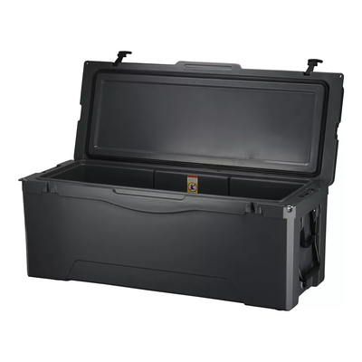 180L ผลิตภัณฑ์ Rotomoulded ล้อคูลเลอร์กล่องสำหรับเก็บน้ำแข็งตู้เย็นภาชนะบรรจุอาหาร
