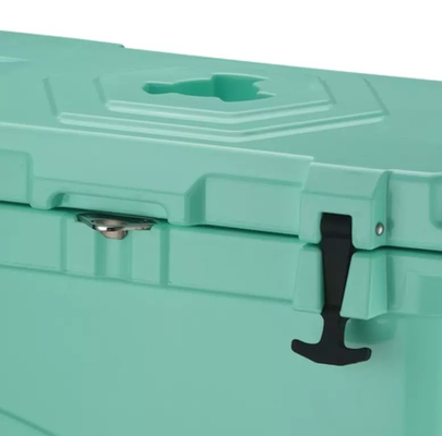 Outdoor Camping LLDPE Rotomolded Cooler Box ภาชนะบรรจุอาหารสำหรับตกปลาการขนส่งอาหารทะเล