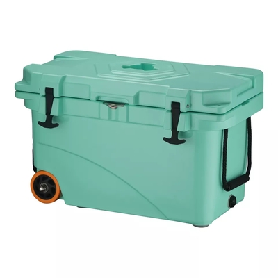 Outdoor Camping LLDPE Rotomolded Cooler Box ภาชนะบรรจุอาหารสำหรับตกปลาการขนส่งอาหารทะเล