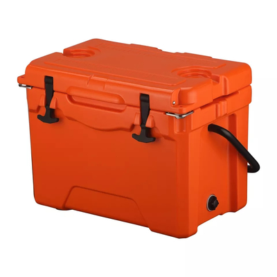 การจัดส่งแบบพกพา Ice Chest ผลิตภัณฑ์ Rotomoulded Rolling Transport Cooler Box 25L