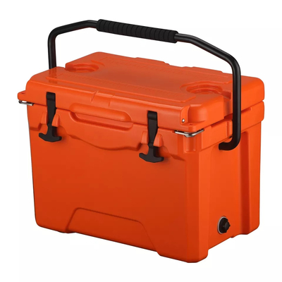 การจัดส่งแบบพกพา Ice Chest ผลิตภัณฑ์ Rotomoulded Rolling Transport Cooler Box 25L