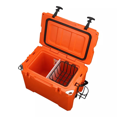 การจัดส่งแบบพกพา Ice Chest ผลิตภัณฑ์ Rotomoulded Rolling Transport Cooler Box 25L
