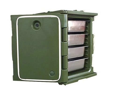 หม้ออาหารสีน้ําเงินประกอบกันได้ ถุงไนลอน