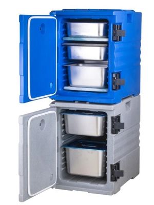 หม้ออาหารสีน้ําเงินประกอบกันได้ ถุงไนลอน