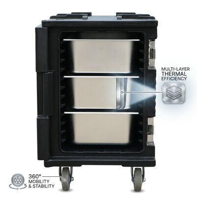 หม้ออาหาร ร้อนและเย็น 55L รูปแบบสองแบบ Thermoelectric ติดตั้งตัวนําการควบคุมอุณหภูมิทํางาน DC