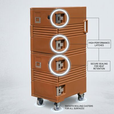 หม้ออาหาร ร้อนและเย็น 55L รูปแบบสองแบบ Thermoelectric ติดตั้งตัวนําการควบคุมอุณหภูมิทํางาน DC