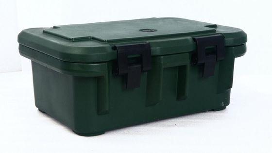 ประตูแยกออก 33L ปานอาหารประปา โทรยนต์ขยายการยึดยึด Rotomolded GN Pan กล่องขนส่ง