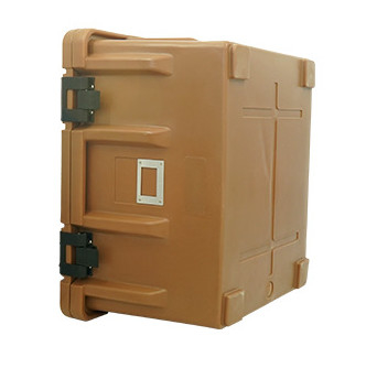 กล่องขนส่งอาหารร้อน 90L 4 ที่จับตามหลักสรีรศาสตร์