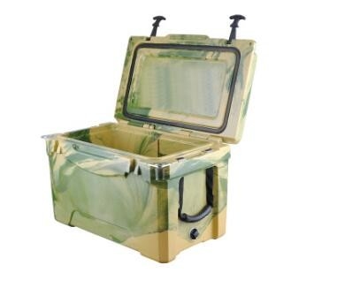 35 QT Rotomolded Cooler Box การก่อสร้างแบบ Heavy Duty สำหรับการใช้งานกลางแจ้งที่ทนทาน