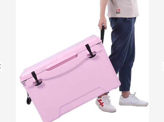 กล่องเย็น Rotomolded ล้อ 75L, กล่องน้ำแข็งหุ้มฉนวนพร้อมฉนวน PU