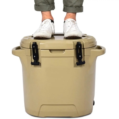 ผลิตภัณฑ์ Rotomoulded กลางแจ้งตั้งแคมป์รอบน้ำแข็งหน้าอก 25L