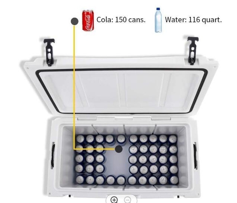 Rotomolded Fishing Cooler Box 110L ปิดผนึกอย่างดี Good Sealing