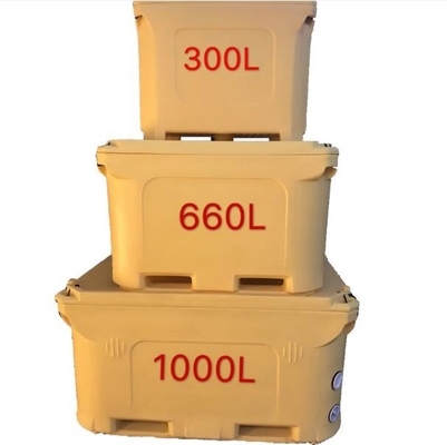 ตู้แช่เย็น Rotomolding ขนาด 300 ลิตรตู้เก็บปลาสดพร้อมฉนวน PU