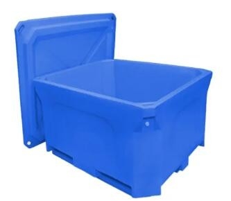 ผลิตภัณฑ์ Rotomoulded Double Walled Insulated Fish Bin 1000L