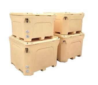 ผลิตภัณฑ์ Rotomoulded Double Walled Insulated Fish Bin 1000L