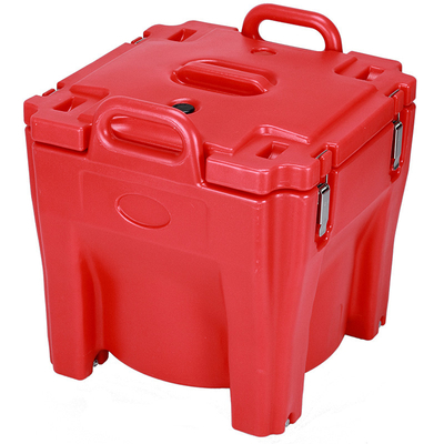 ที่เก็บซุปฉนวน 30L พลาสติกเกรดอาหารให้ความอบอุ่นด้วยถังกลมสแตนเลส