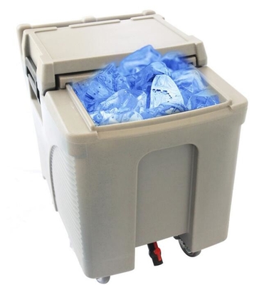 อาหารเกรด LLDPE 125L เชิงพาณิชย์น้ำแข็งแคดดี้บนล้อ
