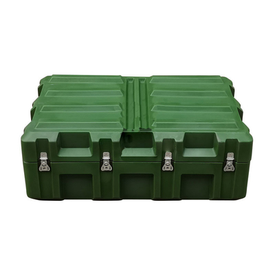 พลาสติกแข็งสำหรับงานหนักสีเขียวทหาร Roto Moulded