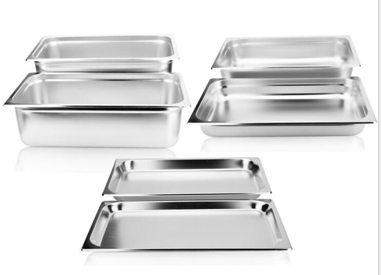 SGS Stainless Steel Gastronorm Containers โรงแรมระดับห้าดาว Standard
