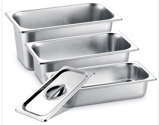SGS Stainless Steel Gastronorm Containers โรงแรมระดับห้าดาว Standard