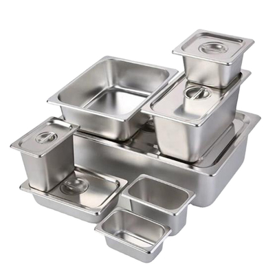 SGS Stainless Steel Gastronorm Containers โรงแรมระดับห้าดาว Standard
