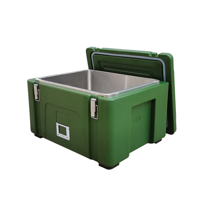 PE PU ฉนวนกันความร้อนภาชนะเก็บอาหารทหาร Army Rice Cabinet 60L