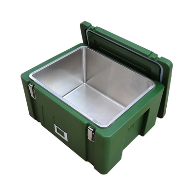 PE PU ฉนวนกันความร้อนภาชนะเก็บอาหารทหาร Army Rice Cabinet 60L
