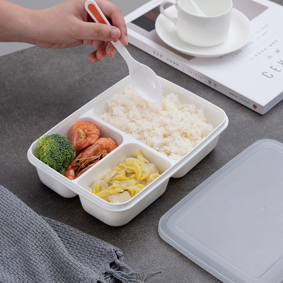 เป็นมิตรกับสิ่งแวดล้อม BPA ฟรี PP กล่องอาหารกลางวันพลาสติก Bento สำหรับเด็ก