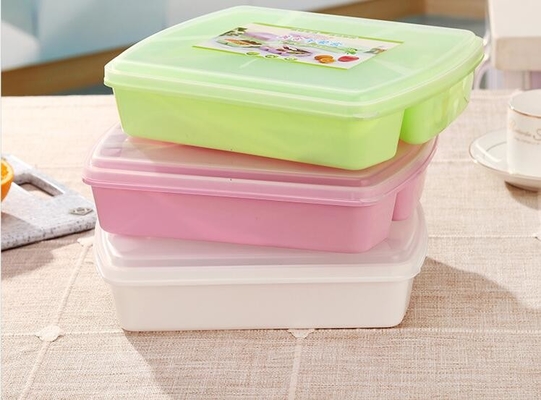 กล่องอาหารกลางวัน Bento นำกลับมาใช้ใหม่ได้ 1280 มล. 4 ช่อง