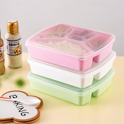 กล่องอาหารกลางวัน Bento นำกลับมาใช้ใหม่ได้ 1280 มล. 4 ช่อง