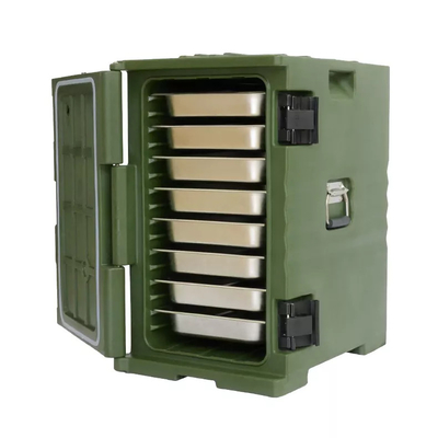 Rotomolding ถาดใส่อาหารหุ้มฉนวนพลาสติก Hot Cold Holding 120L