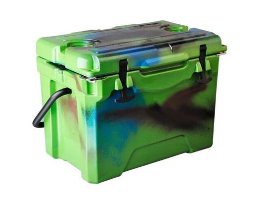 OEM 25QT แบบพกพา Roto Moulded กล่องน้ำแข็งน้ำแข็งกลางแจ้งประมง Tackle Box