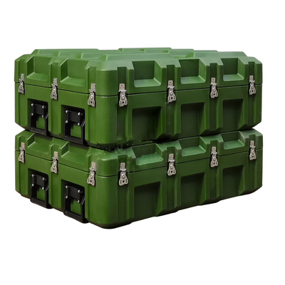พลาสติกแข็งสำหรับงานหนักสีเขียวทหาร Roto Moulded